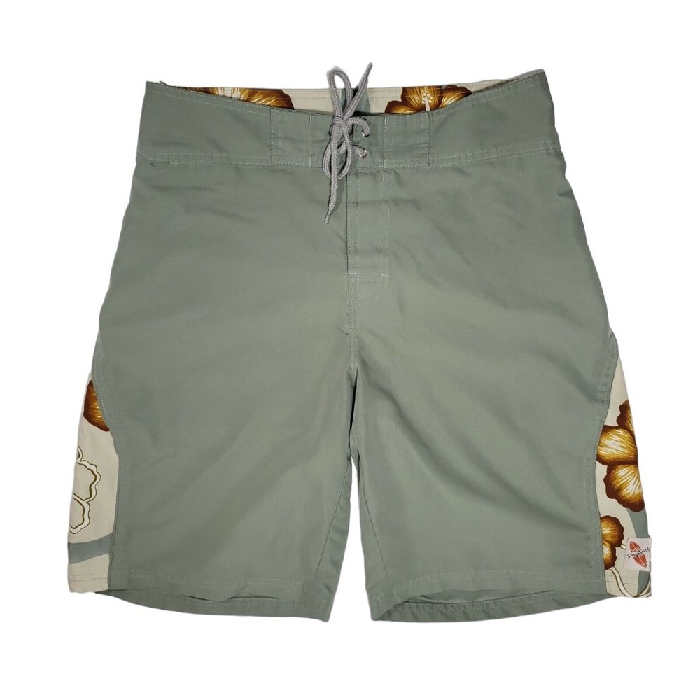 Hi-Surf Swim Trunks Board Shorts Men's 32 Floral Hawaiian Hibiscus Tropical